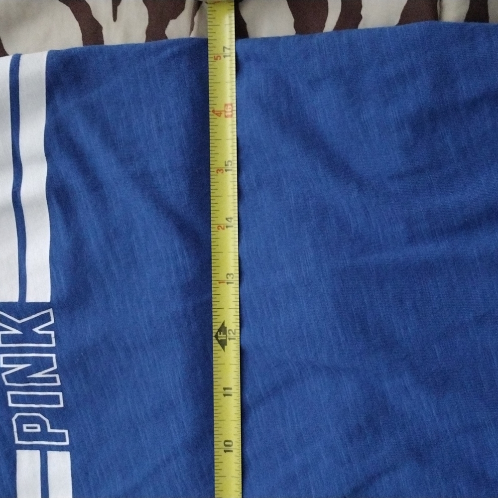 PINK BLUE/W WHITE STRIPED TANK TOP ROYAL BLUE💙WHITE PINK BOLD LETTERS ON FRONT - Picture 6 of 9